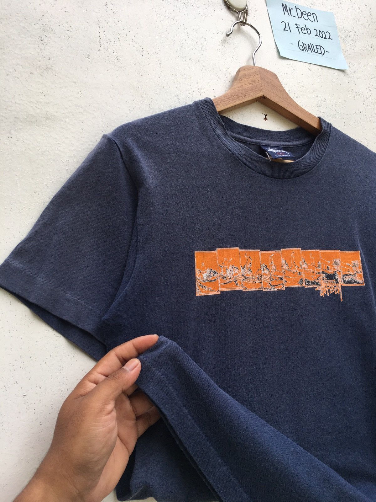 Stussy Vintage Rare Stussy Printed Tshirt Size US S / EU 44-46 / 1 - 11 Thumbnail