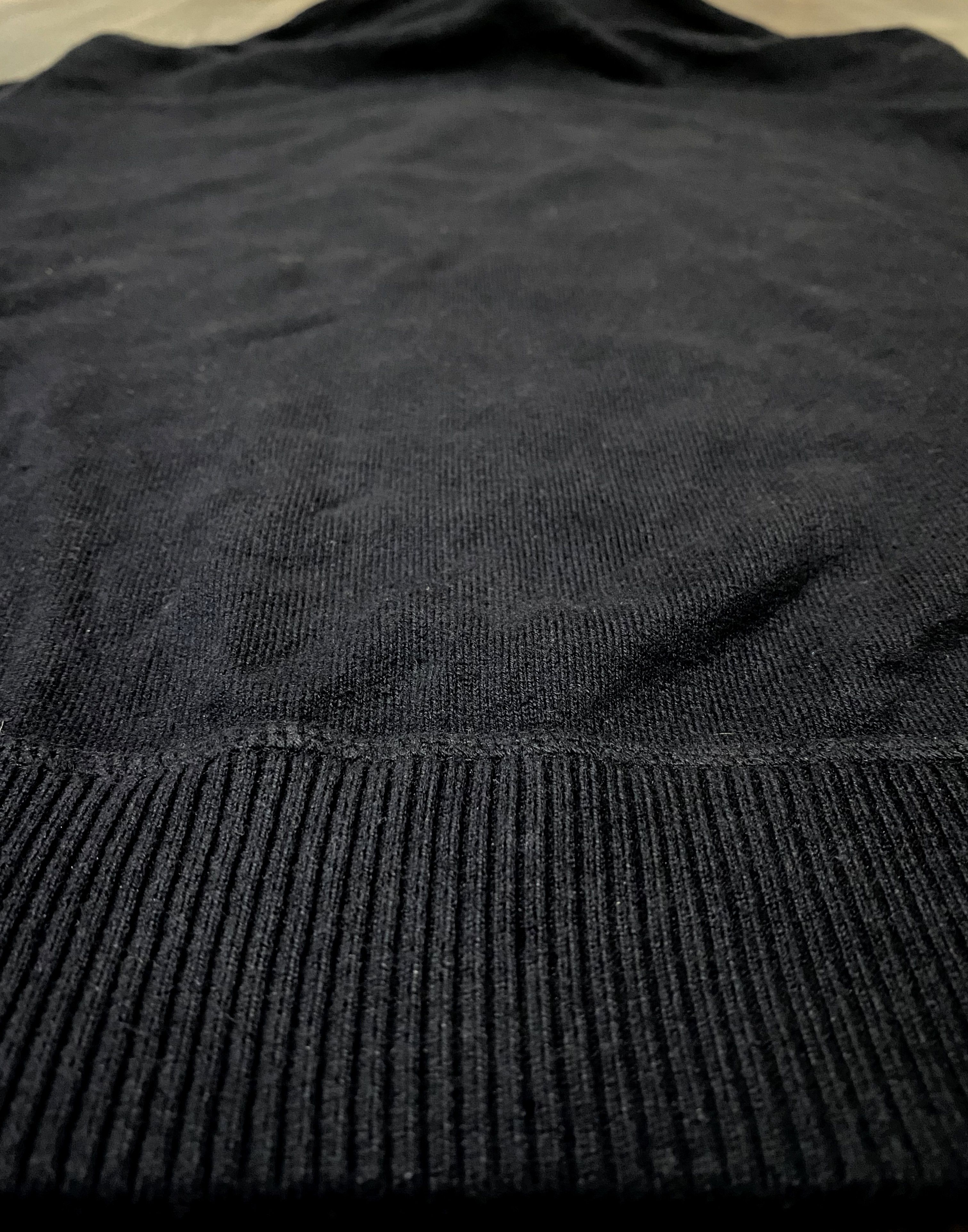 Ermenegildo Zegna Ermenegildo Zegna Navy Blue Mock Neck Cotton Zip Sweater Size US S / EU 44-46 / 1 - 11 Thumbnail