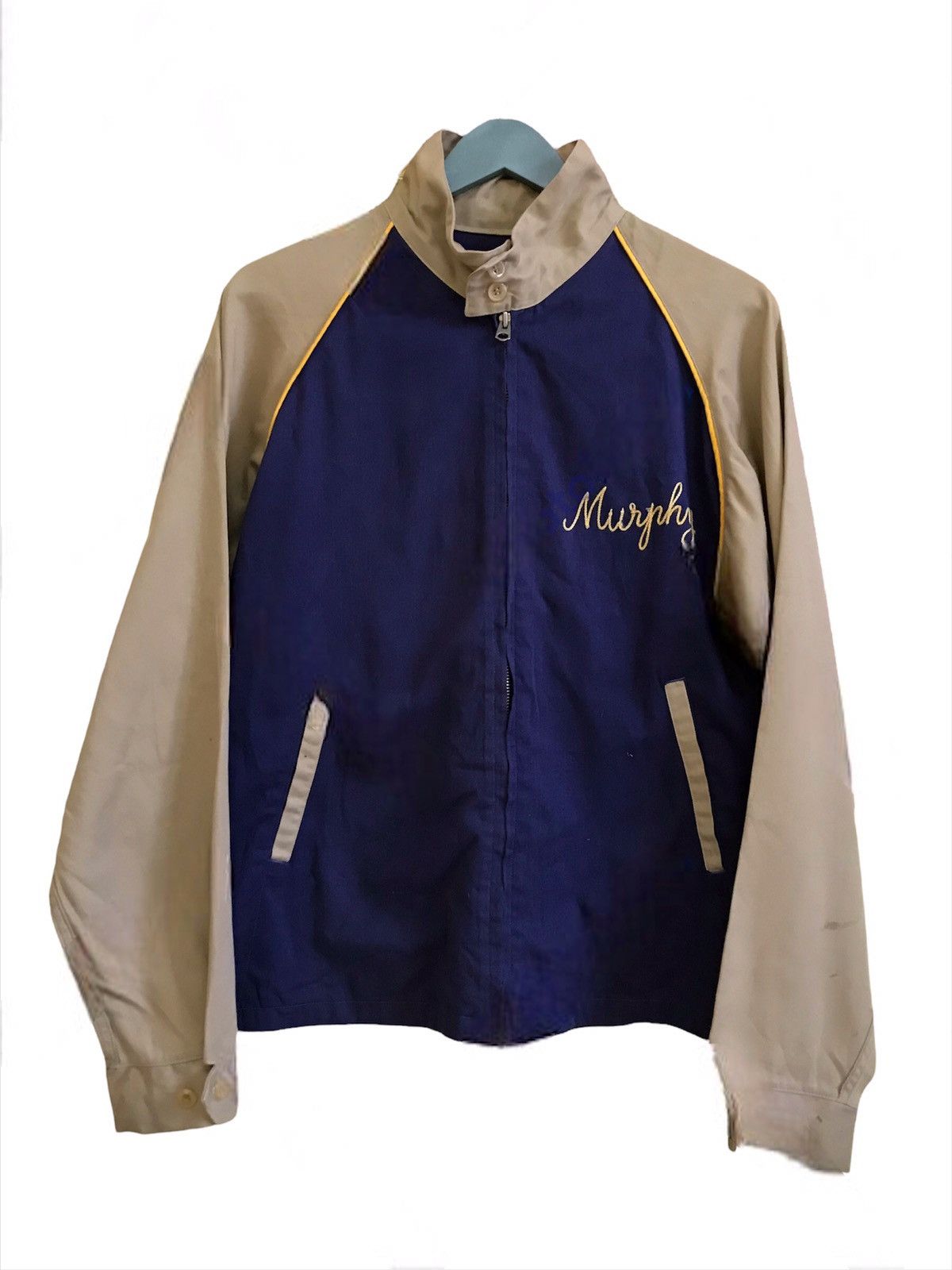 45rpm Varsity Jacket Size Large,Sugar Cane,Momotaro,Blue Blue,Pherrows