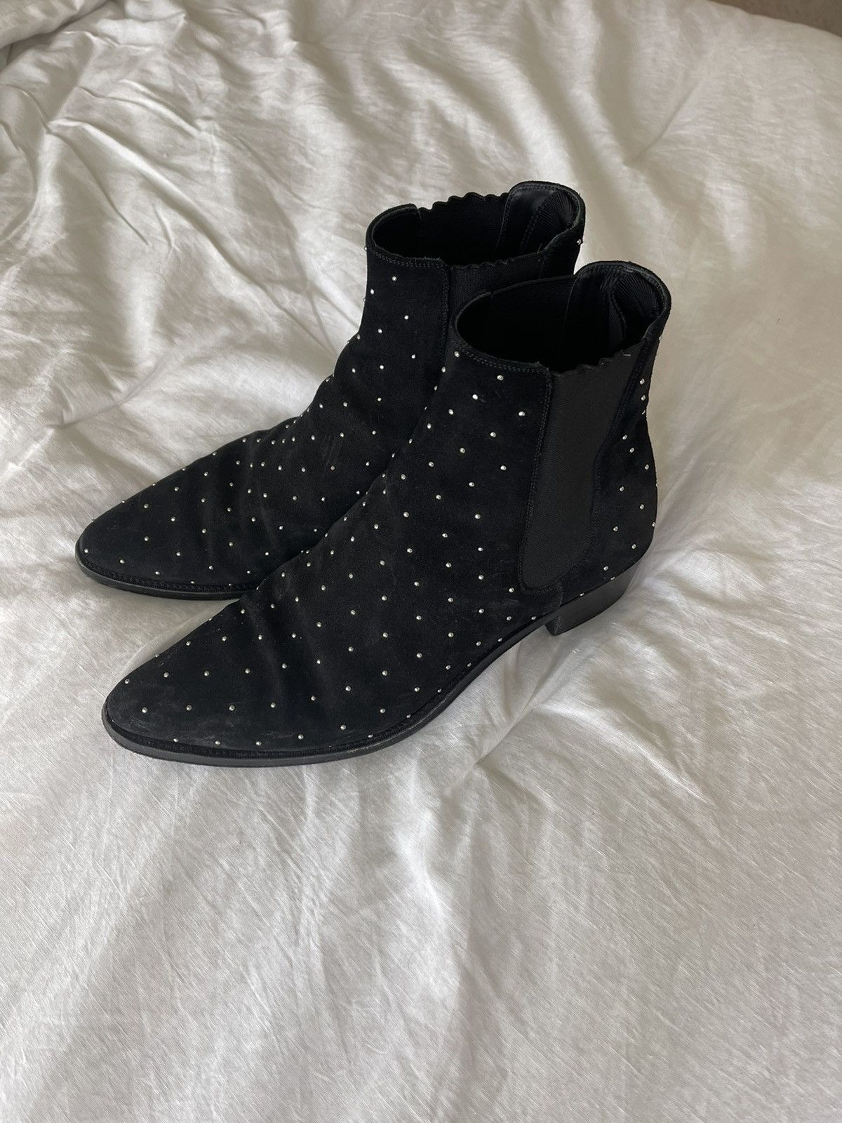 Celine Camargue Studded Chelsea Boots Havana Tan Camargue Biker Harness Chelsea Boots – THE-ECHELON main image 4