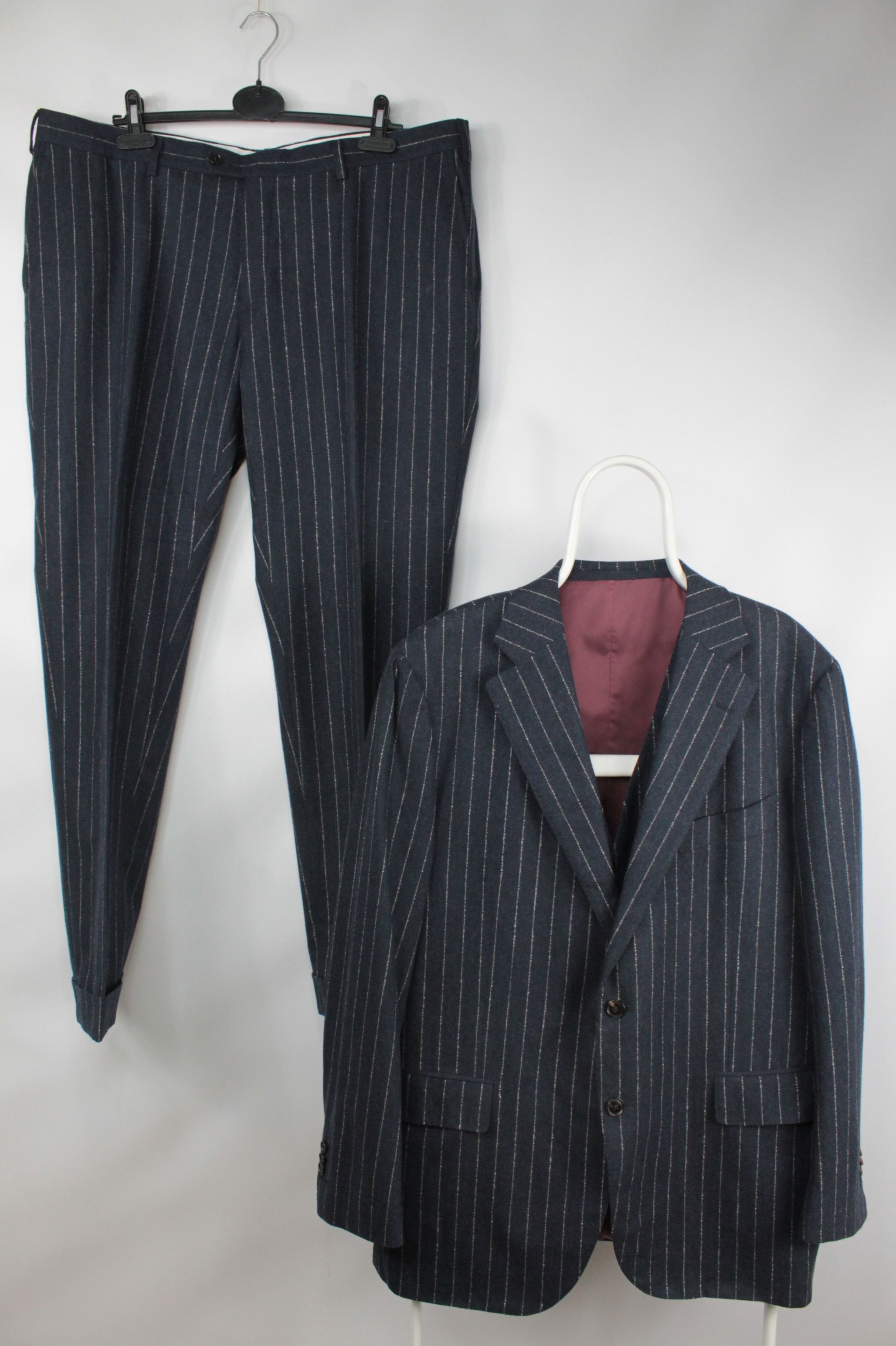 Costume Suitsupply La Spalla Homme UK42R - Bleu Slim 2 Pièces Laine - Occasion Très Bon état