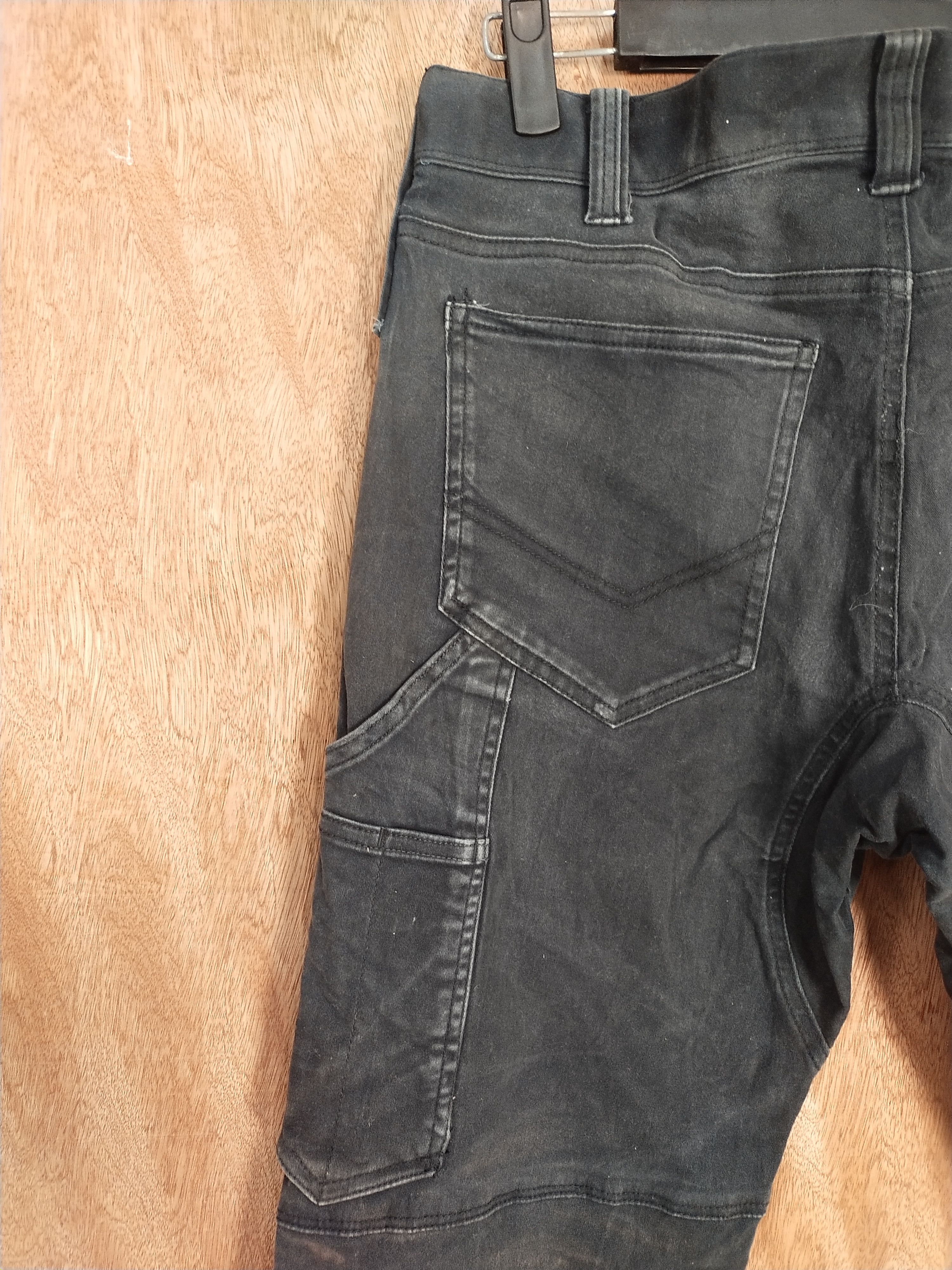 Japanese Brand Gladiator black multipocket utility cargo pants #S136 Size US 33 - 13 Thumbnail