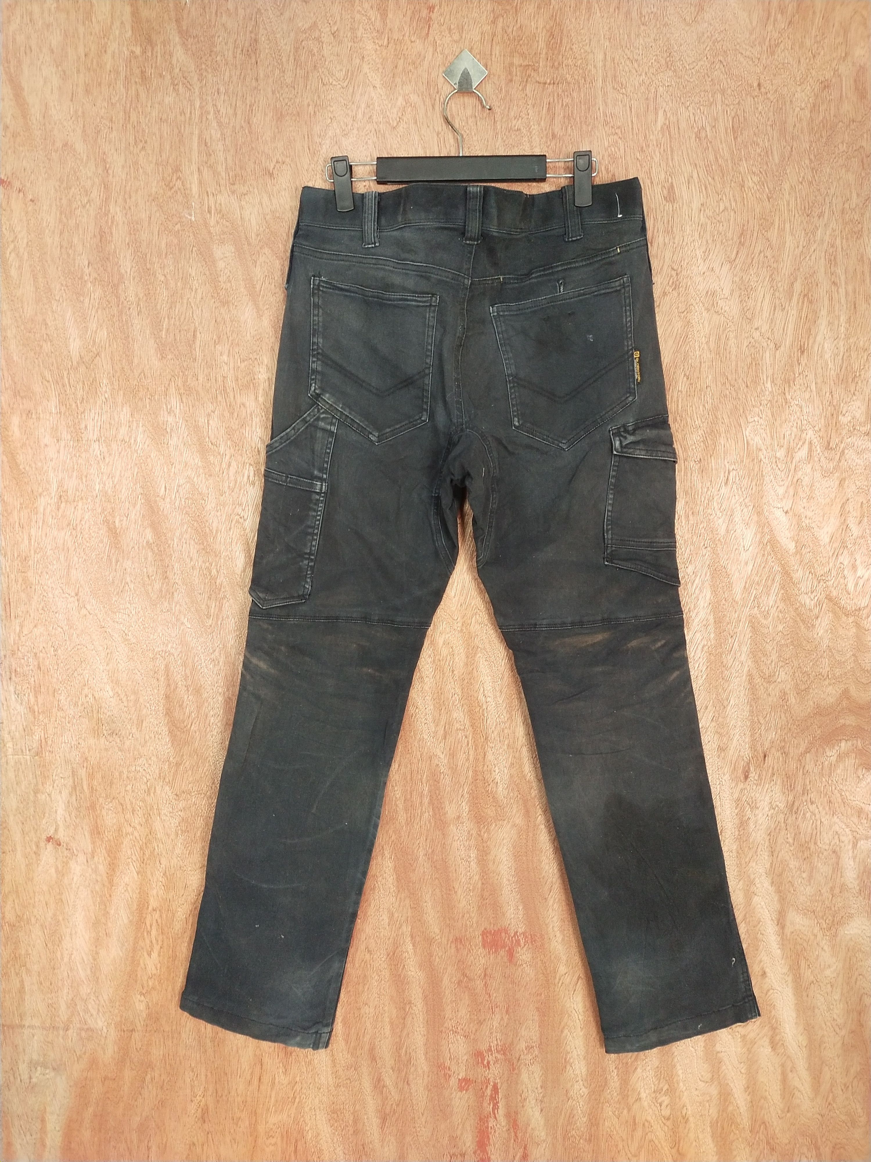 Japanese Brand Gladiator black multipocket utility cargo pants #S136 Size US 33 - 8 Thumbnail