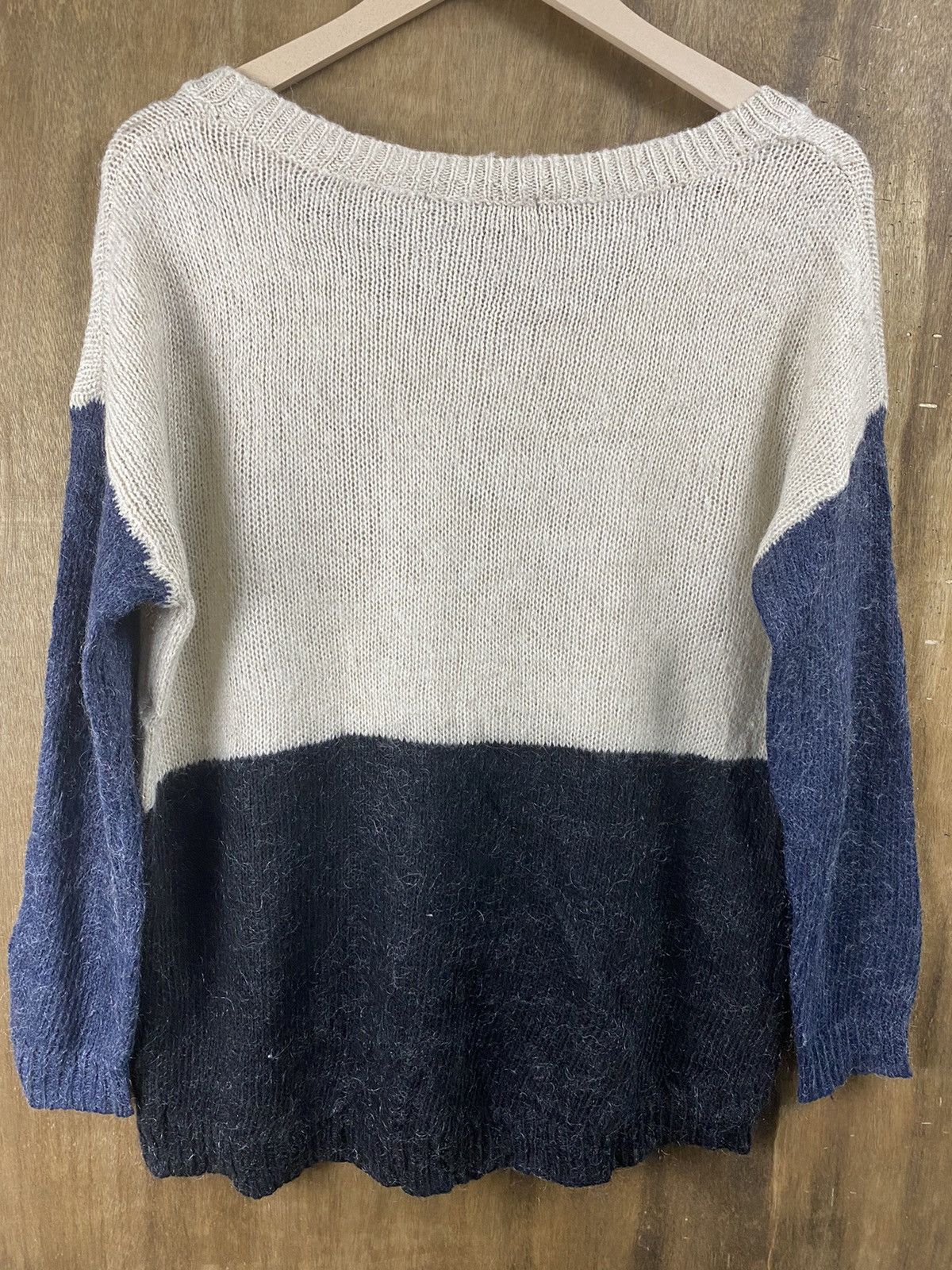 Homespun Knitwear × Japanese Brand Heather 3 tone japan knitwear #Z069 Size US M / EU 48-50 / 2 - 14 Thumbnail