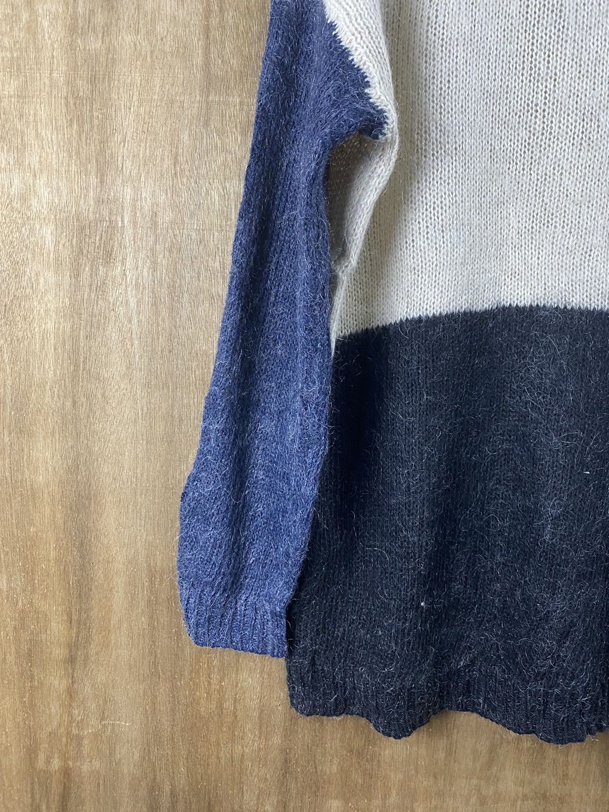 Homespun Knitwear × Japanese Brand Heather 3 tone japan knitwear #Z069 Size US M / EU 48-50 / 2 - 11 Thumbnail