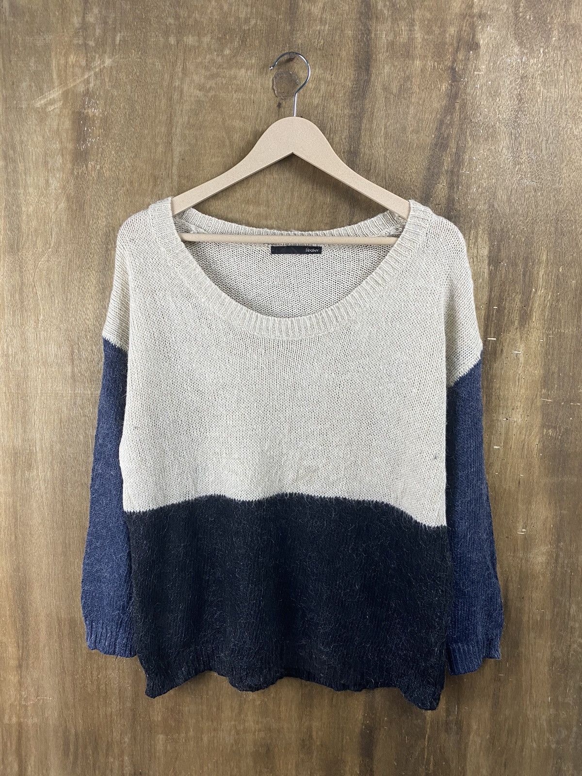 Homespun Knitwear × Japanese Brand Heather 3 tone japan knitwear #Z069 Size US M / EU 48-50 / 2 - 1 Thumbnail