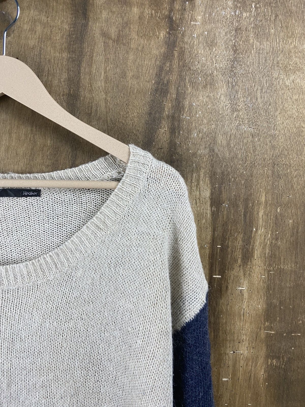 Homespun Knitwear × Japanese Brand Heather 3 tone japan knitwear #Z069 Size US M / EU 48-50 / 2 - 4 Thumbnail