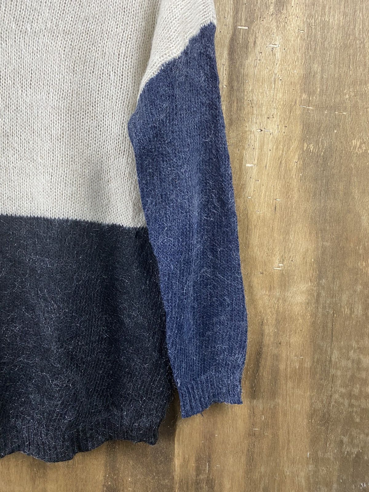 Homespun Knitwear × Japanese Brand Heather 3 tone japan knitwear #Z069 Size US M / EU 48-50 / 2 - 10 Thumbnail