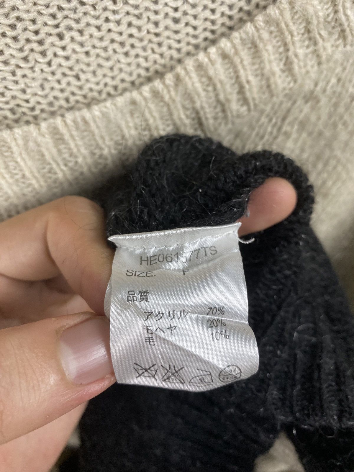 Homespun Knitwear × Japanese Brand Heather 3 tone japan knitwear #Z069 Size US M / EU 48-50 / 2 - 8 Thumbnail