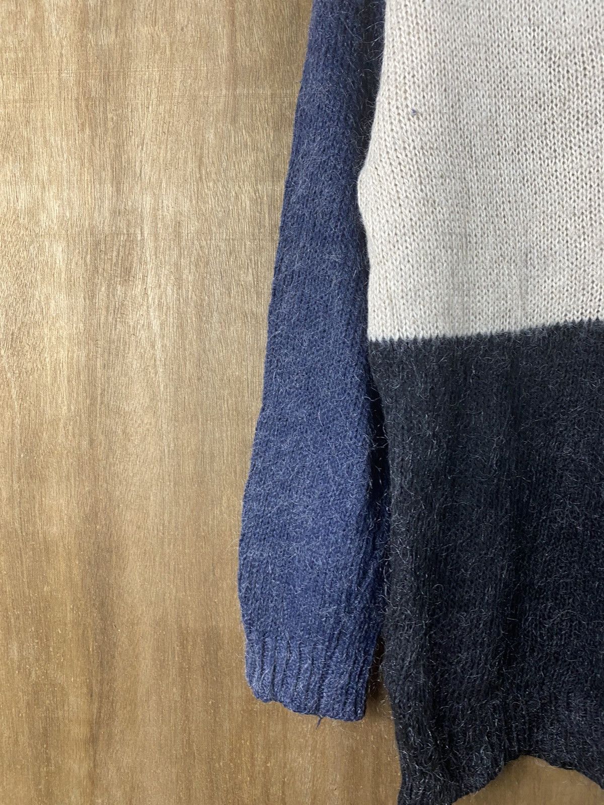 Homespun Knitwear × Japanese Brand Heather 3 tone japan knitwear #Z069 Size US M / EU 48-50 / 2 - 3 Thumbnail
