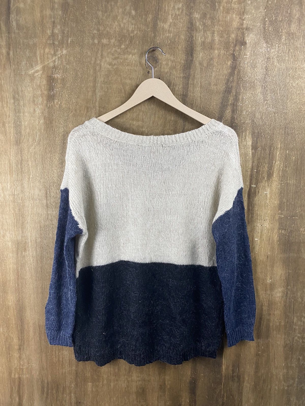 Homespun Knitwear × Japanese Brand Heather 3 tone japan knitwear #Z069 Size US M / EU 48-50 / 2 - 9 Thumbnail