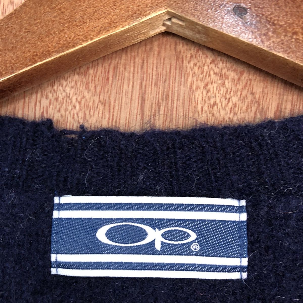 Vintage OP stripe Mohair shaggy knitwear Sweatshirt #H303 Size US L / EU 52-54 / 3 - 11 Thumbnail