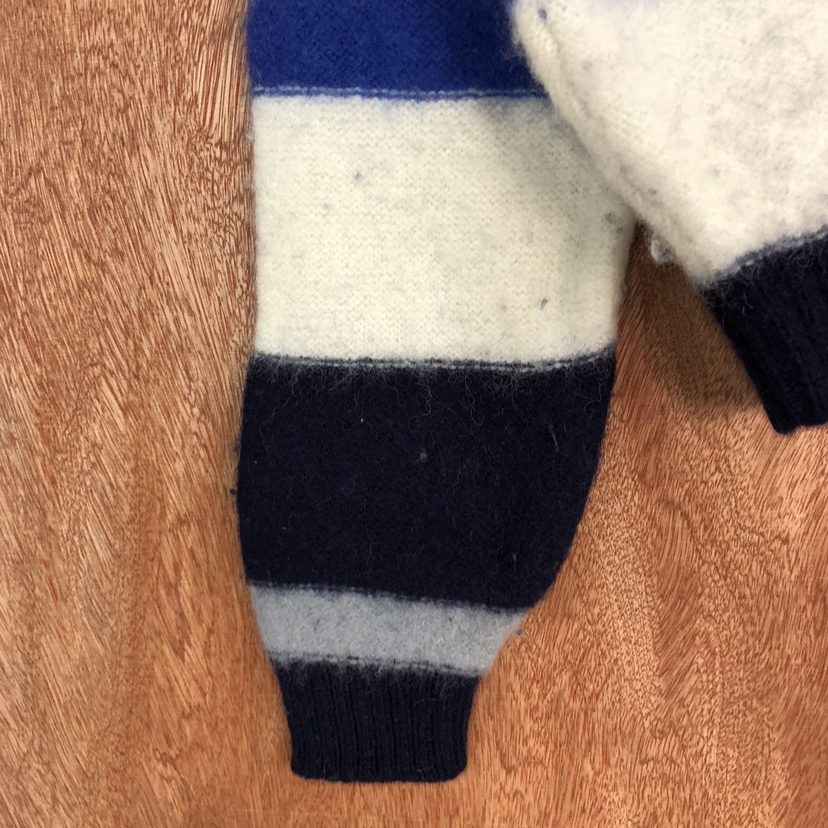 Vintage OP stripe Mohair shaggy knitwear Sweatshirt #H303 Size US L / EU 52-54 / 3 - 6 Thumbnail