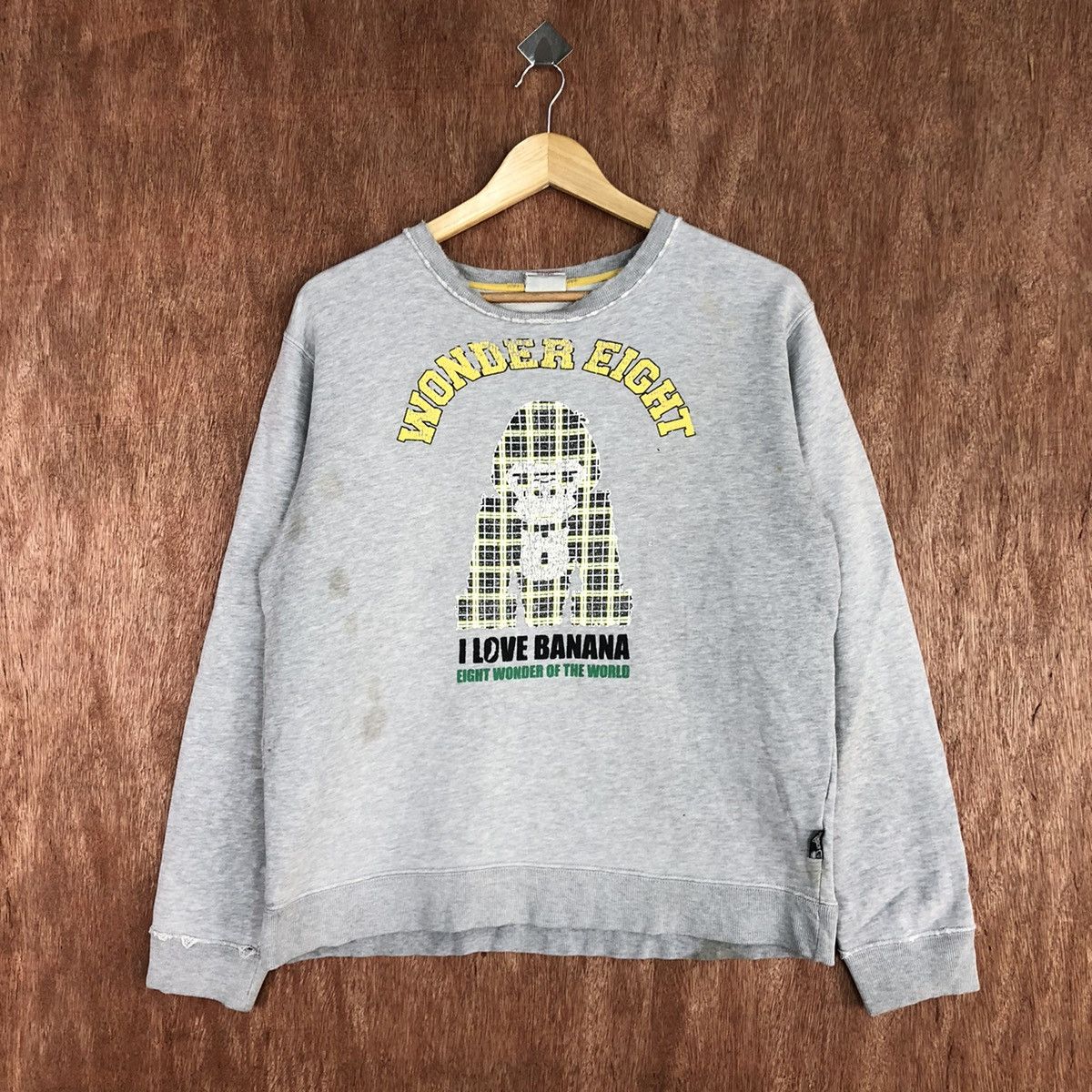 Japanese Brand Wonder Eight king kong like bape ripped Sweatshirt #H300 Size US M / EU 48-50 / 2 - 3 Thumbnail