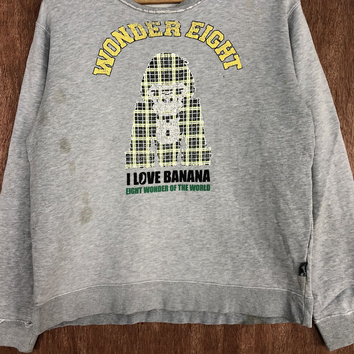 Japanese Brand Wonder Eight king kong like bape ripped Sweatshirt #H300 Size US M / EU 48-50 / 2 - 8 Thumbnail