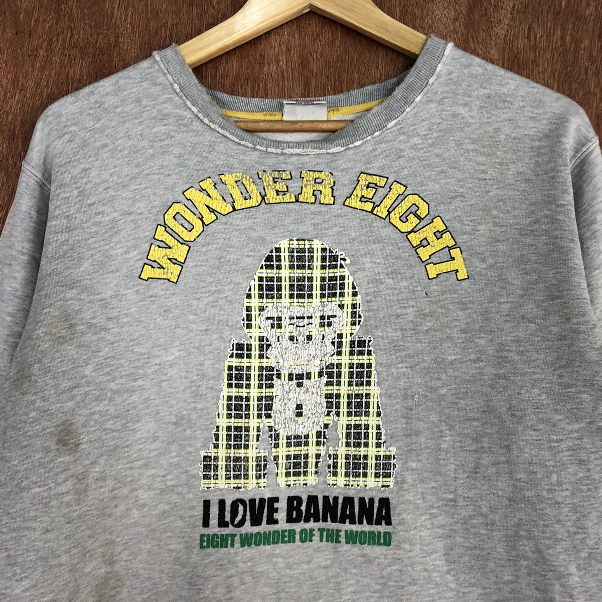 Japanese Brand Wonder Eight king kong like bape ripped Sweatshirt #H300 Size US M / EU 48-50 / 2 - 11 Thumbnail