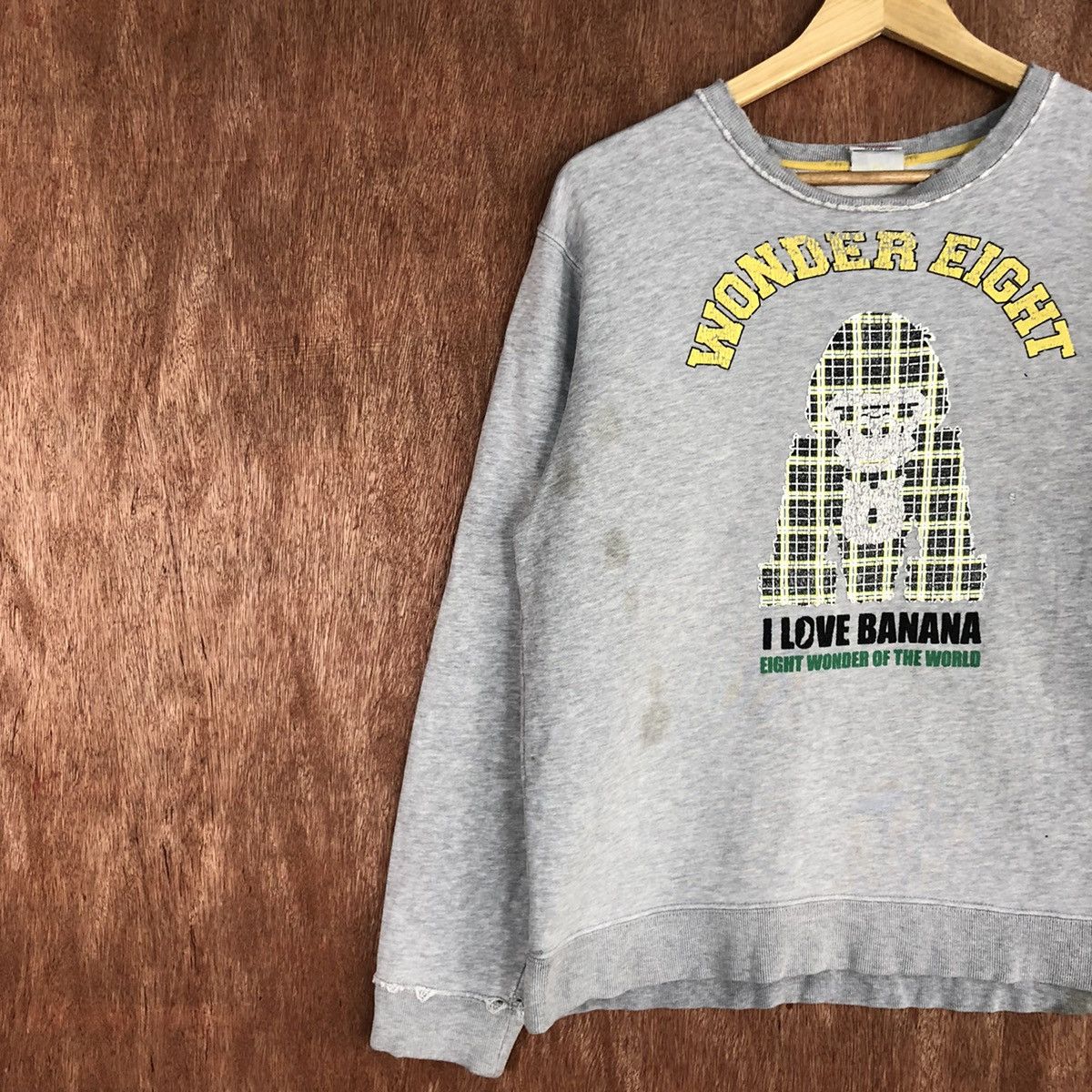 Japanese Brand Wonder Eight king kong like bape ripped Sweatshirt #H300 Size US M / EU 48-50 / 2 - 7 Thumbnail