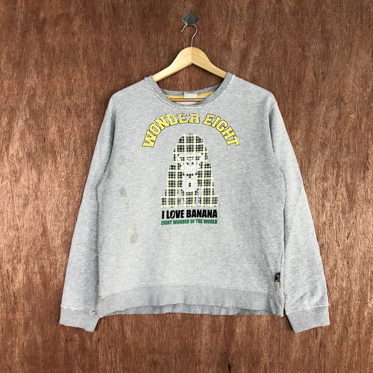Japanese Brand Wonder Eight king kong like bape ripped Sweatshirt #H300 Size US M / EU 48-50 / 2 - 1 Thumbnail