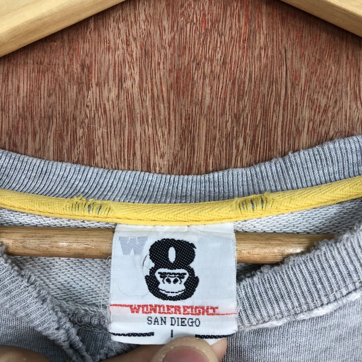Japanese Brand Wonder Eight king kong like bape ripped Sweatshirt #H300 Size US M / EU 48-50 / 2 - 12 Thumbnail