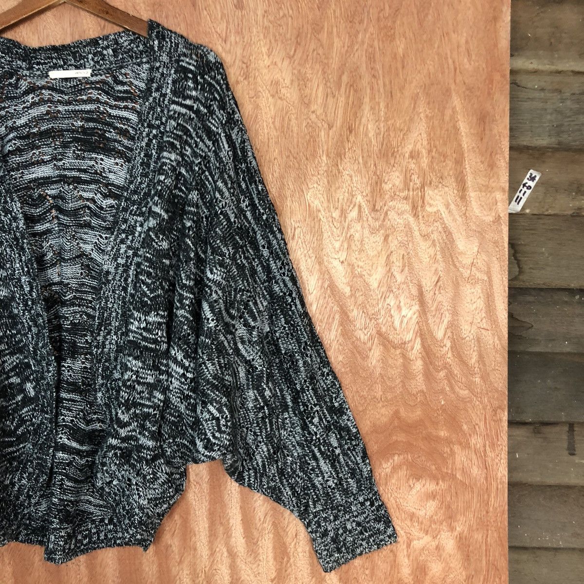 Homespun Knitwear Moussy Black cardigan japan streetwear Knitwear #H236 Size US L / EU 52-54 / 3 - 5 Thumbnail