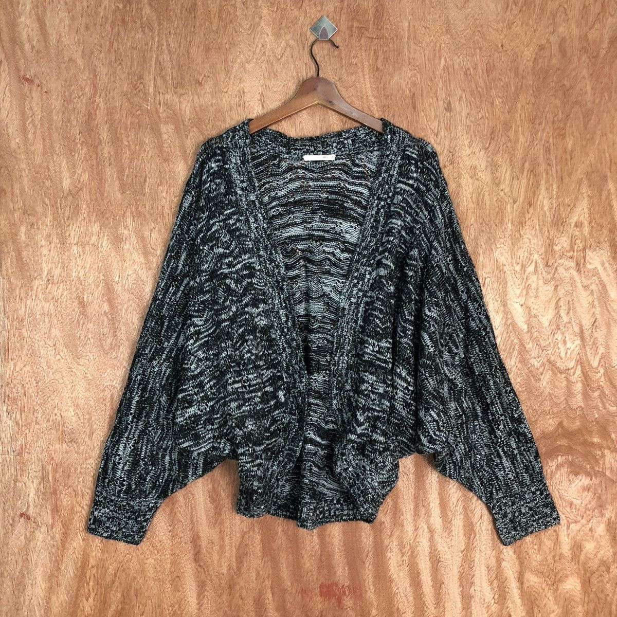 Homespun Knitwear Moussy Black cardigan japan streetwear Knitwear #H236 Size US L / EU 52-54 / 3 - 1 Thumbnail