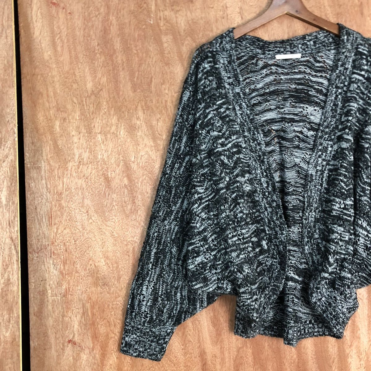 Homespun Knitwear Moussy Black cardigan japan streetwear Knitwear #H236 Size US L / EU 52-54 / 3 - 7 Thumbnail