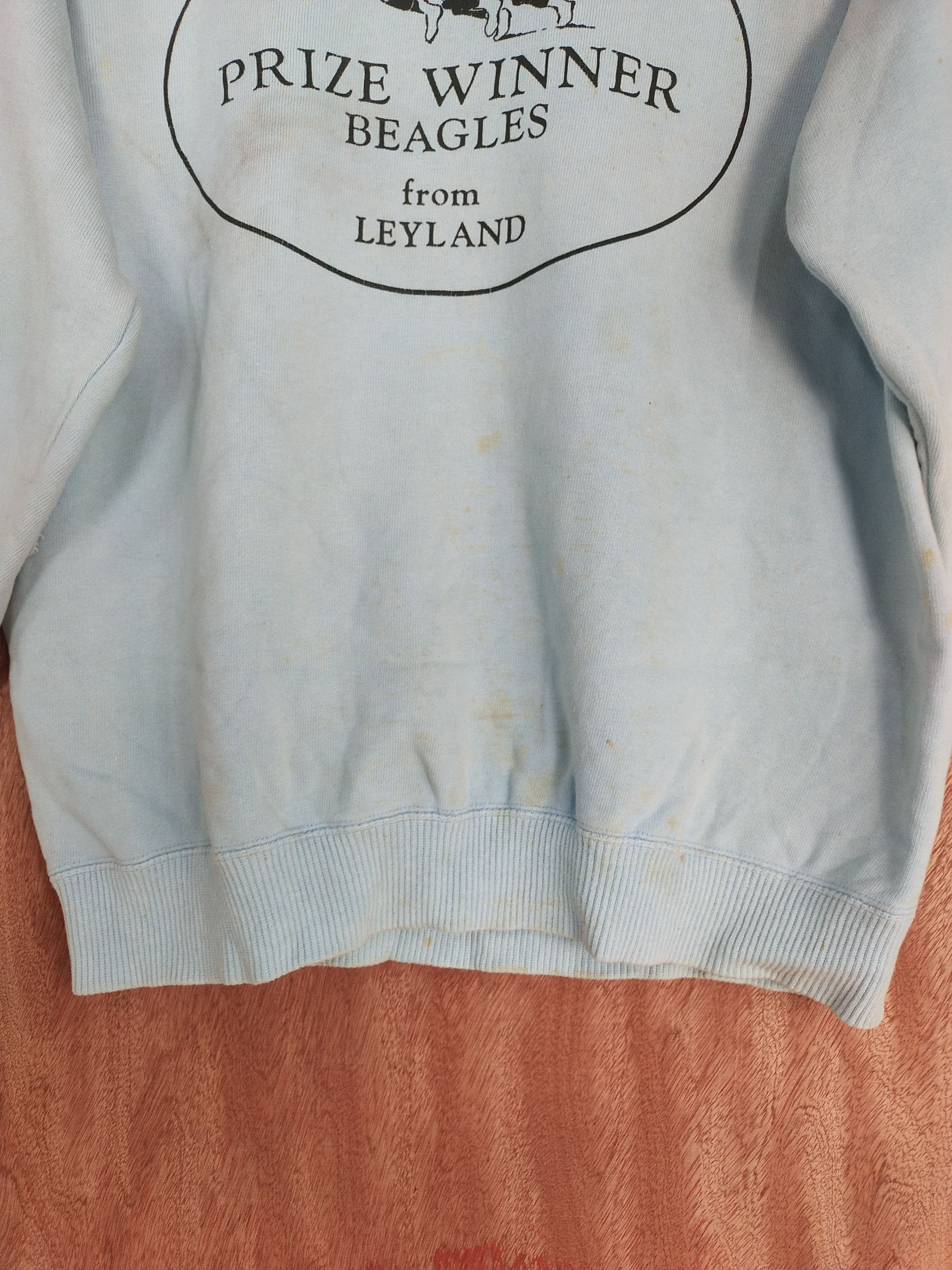 Japanese Brand Prize Winner Beagles light blue sweatshirt #H283 Size US M / EU 48-50 / 2 - 3 Thumbnail