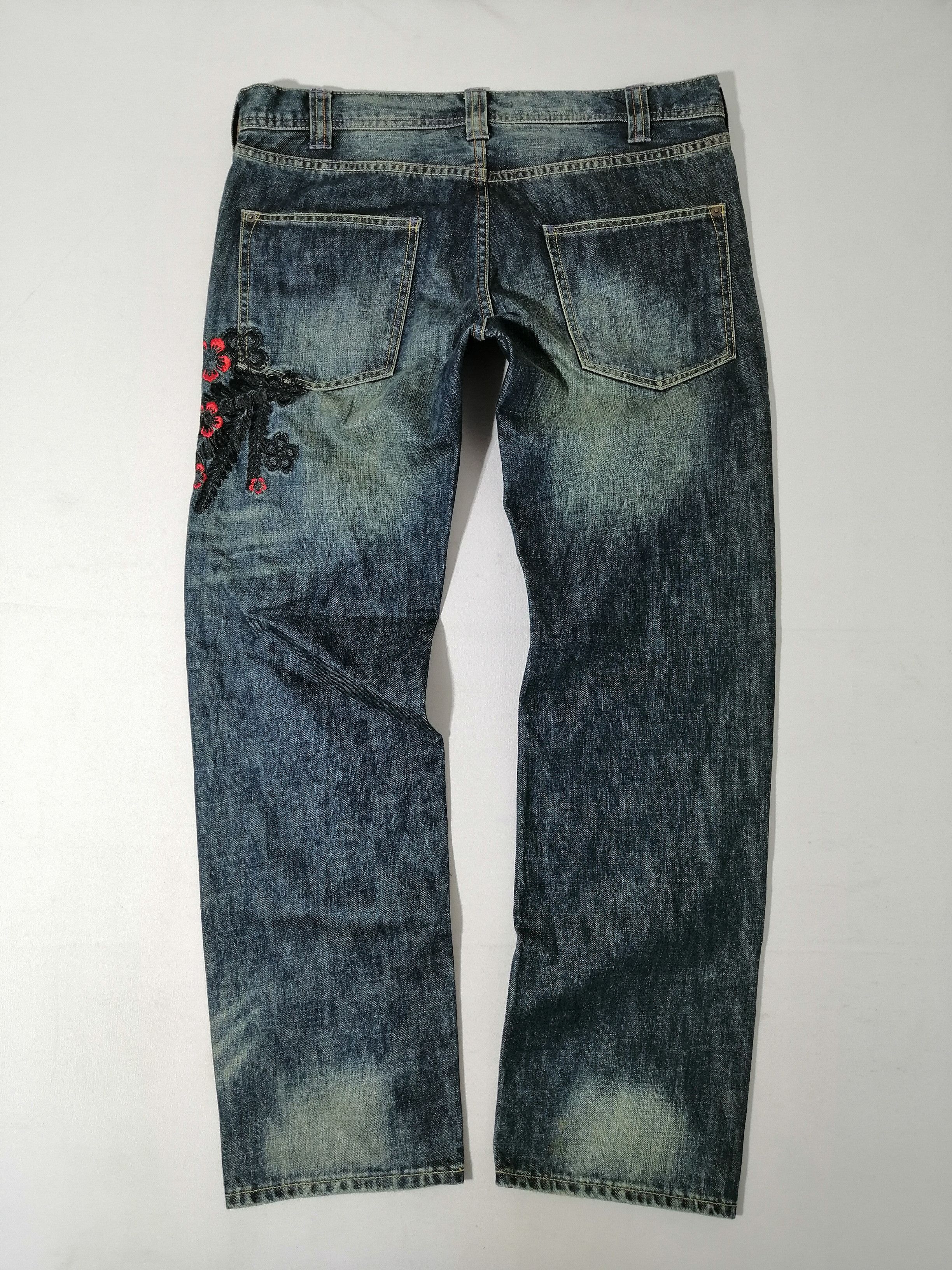 Japanese Brand Takeo Kikuchi Embroided Styles Denim Jeans Size US 36 / EU 52 - 3 Thumbnail