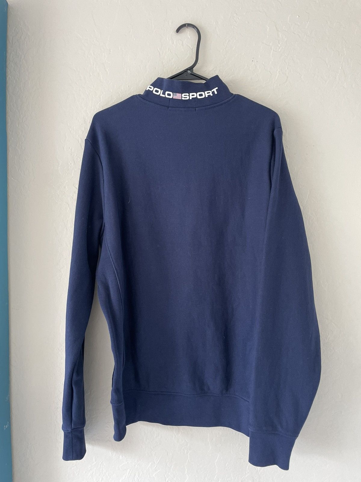 Polo Ralph Lauren Navy Polo Sport Mock Turtleneck Size US L / EU 52-54 / 3 - 2 Thumbnail