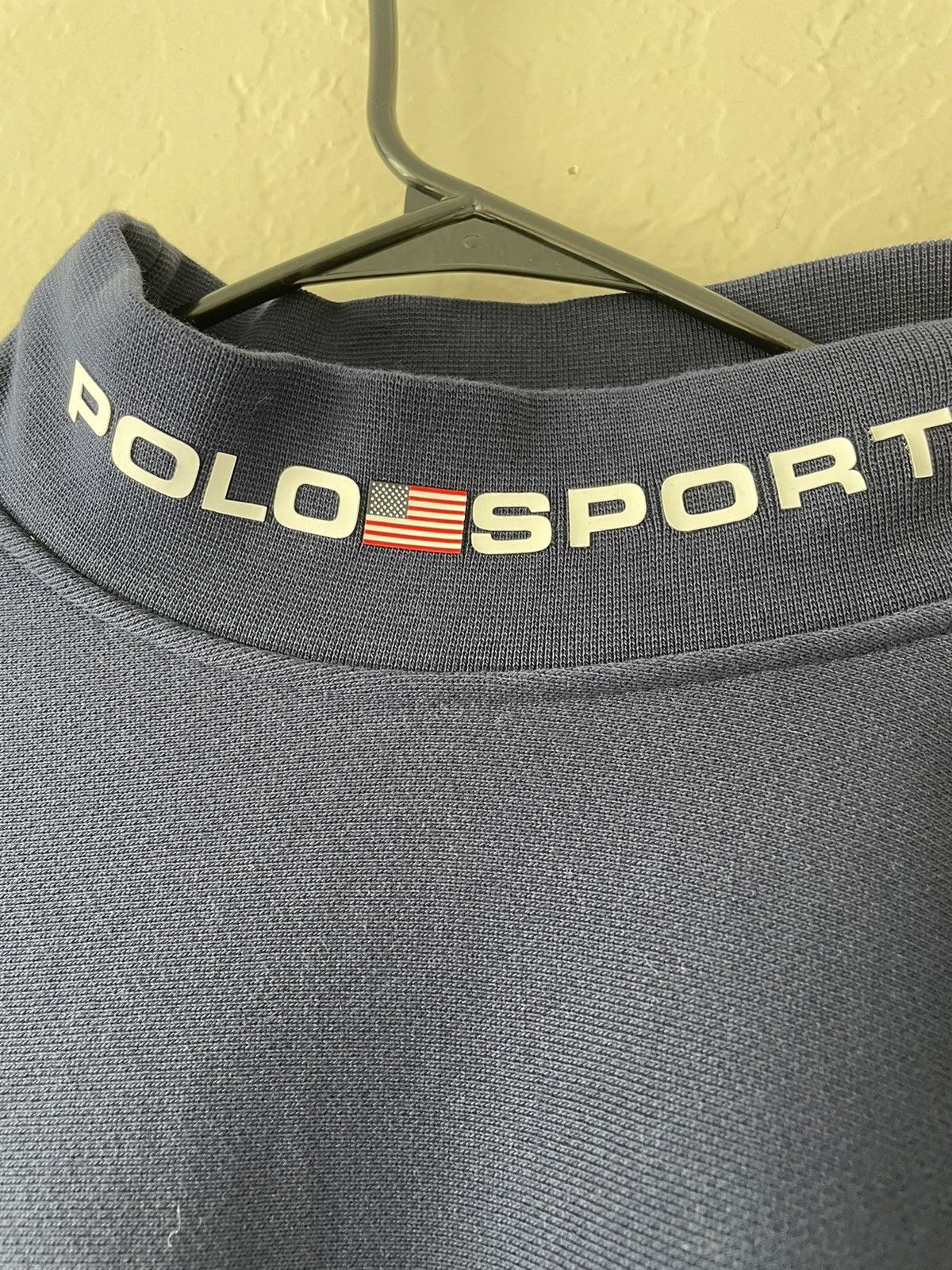 Polo Ralph Lauren Navy Polo Sport Mock Turtleneck Size US L / EU 52-54 / 3 - 3 Thumbnail