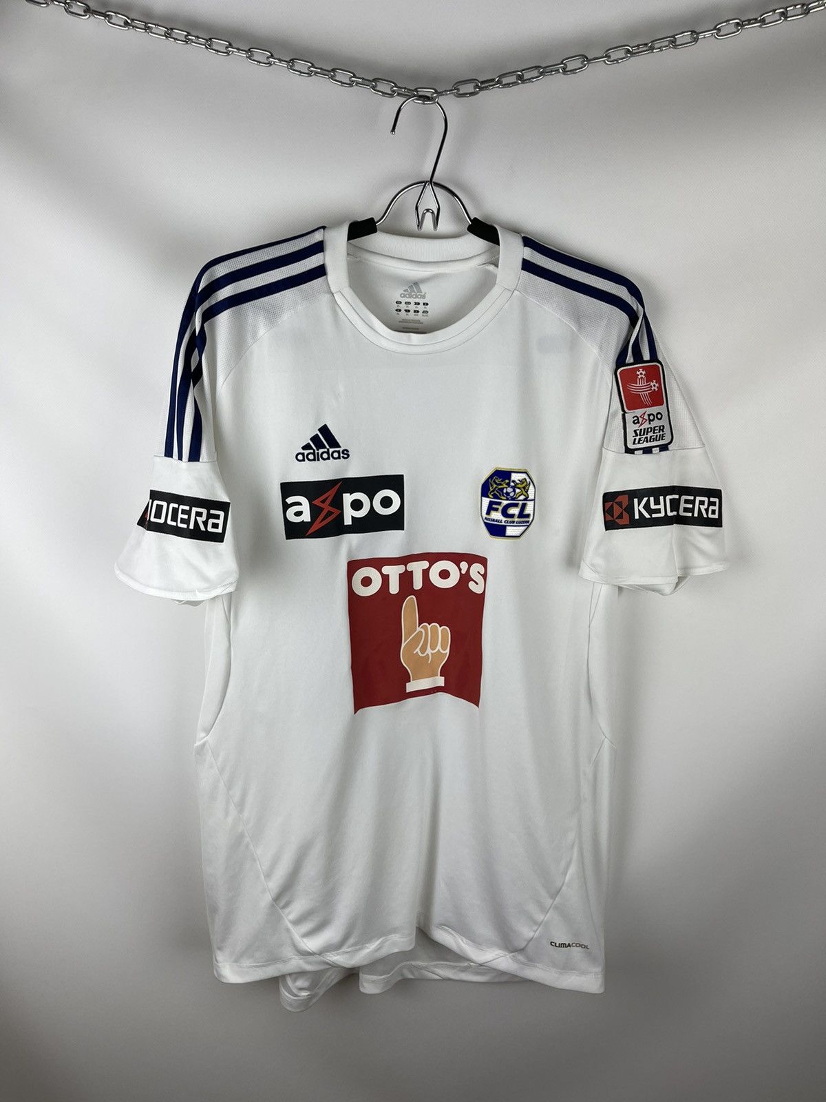 Adidas Adidas FC Lucern 2011 2013 #1 David Zibung goalkeeper jrsy Size US XL / EU 56 / 4 - 2 Thumbnail
