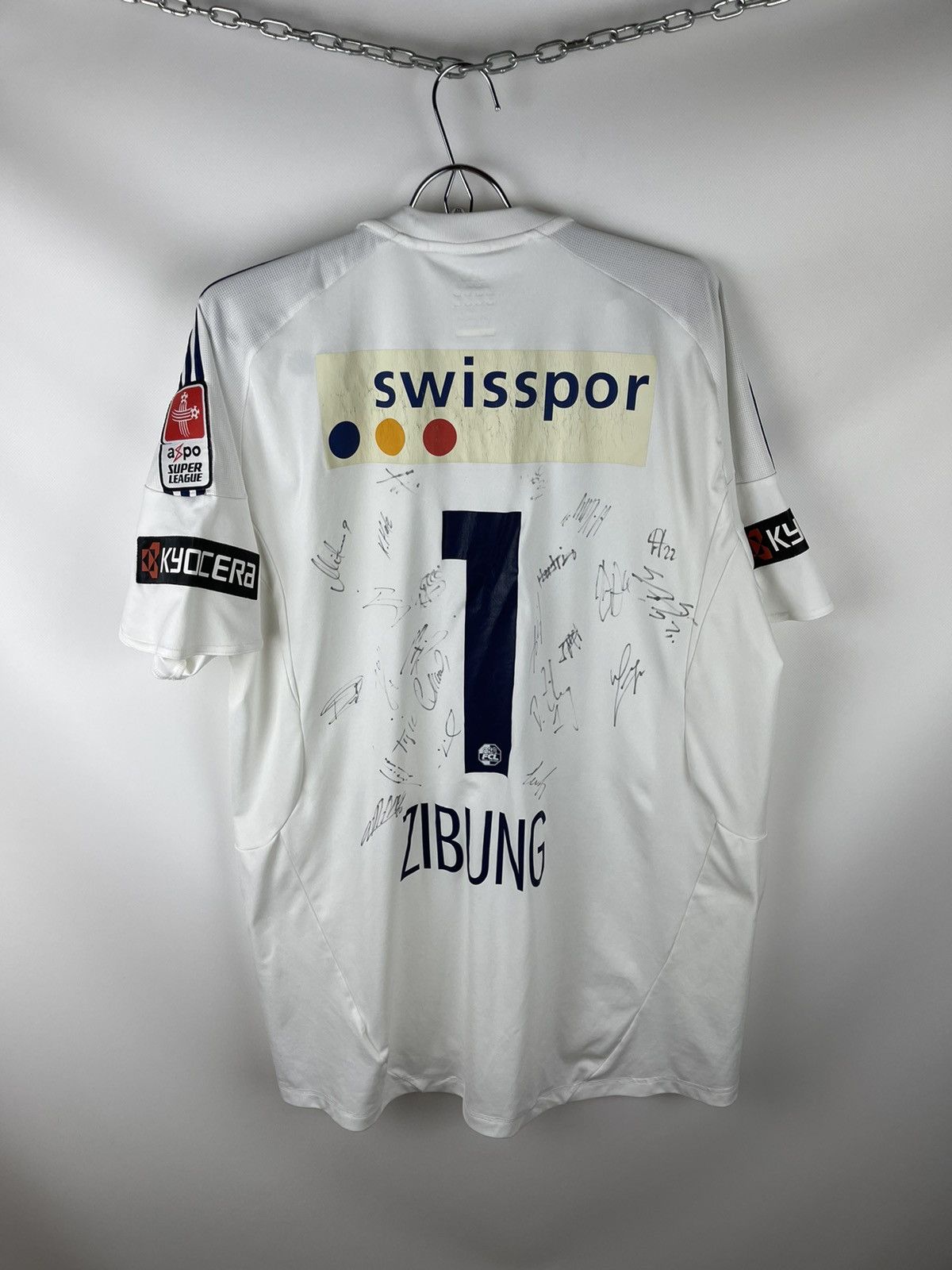 Adidas Adidas FC Lucern 2011 2013 #1 David Zibung goalkeeper jrsy Size US XL / EU 56 / 4 - 1 Thumbnail