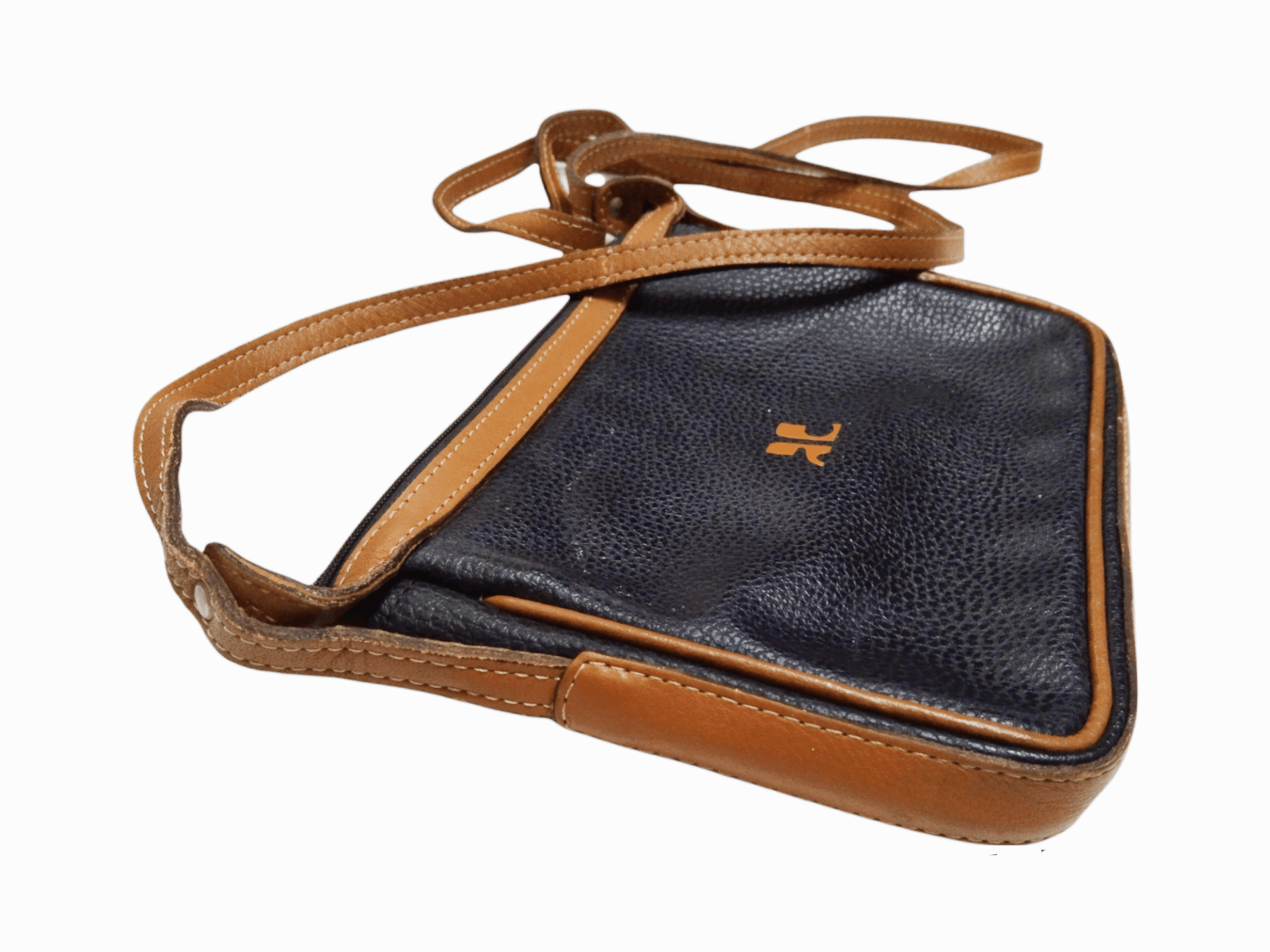 Andre Courreges COURREGES VINTAGE LEATHER MINI CROSSBODY SLING Size ONE SIZE - 6 Thumbnail