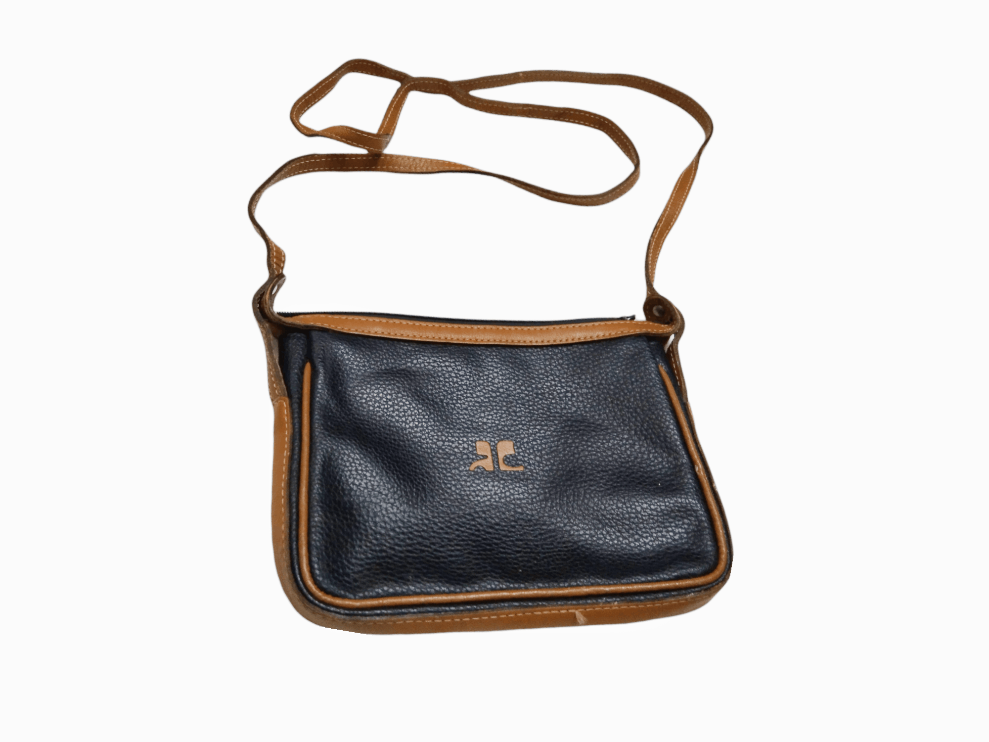 Andre Courreges COURREGES VINTAGE LEATHER MINI CROSSBODY SLING Size ONE SIZE - 5 Thumbnail