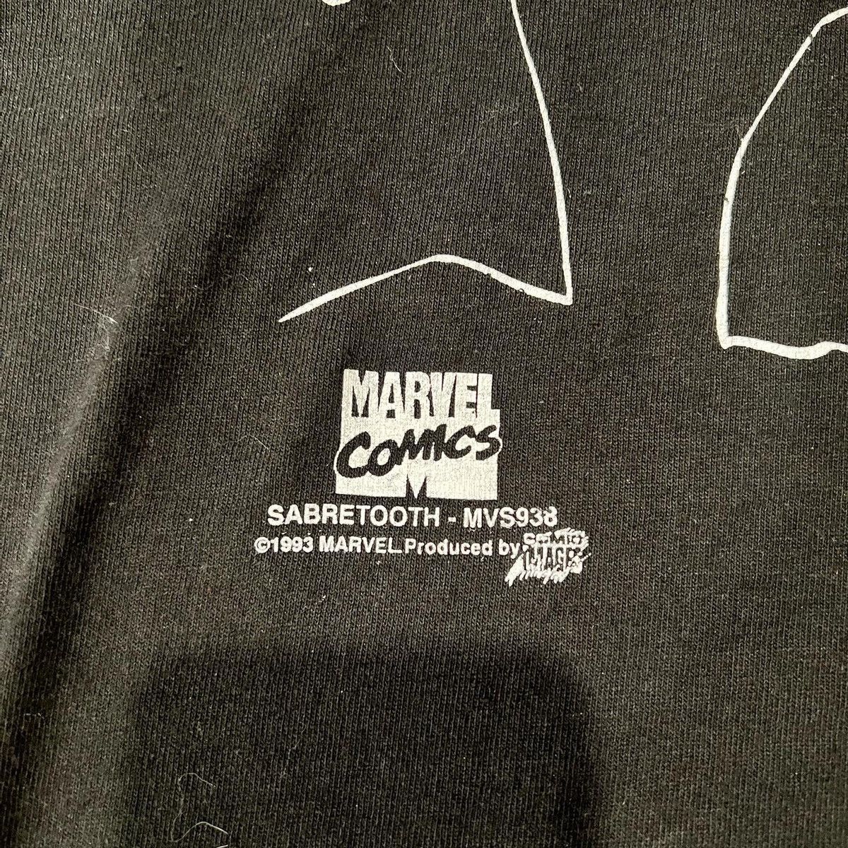 Vintage Vintage 90s Marvel Comic Images Sabretooth Tee Shirt Size US M / EU 48-50 / 2 - 3 Thumbnail