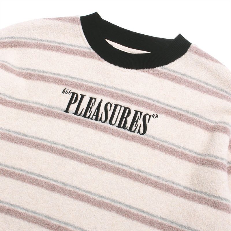 Pleasures PLEASURES Ace Reverse Fleece Crewneck Tan Size US XXL / EU 58 / 5 - 3 Thumbnail