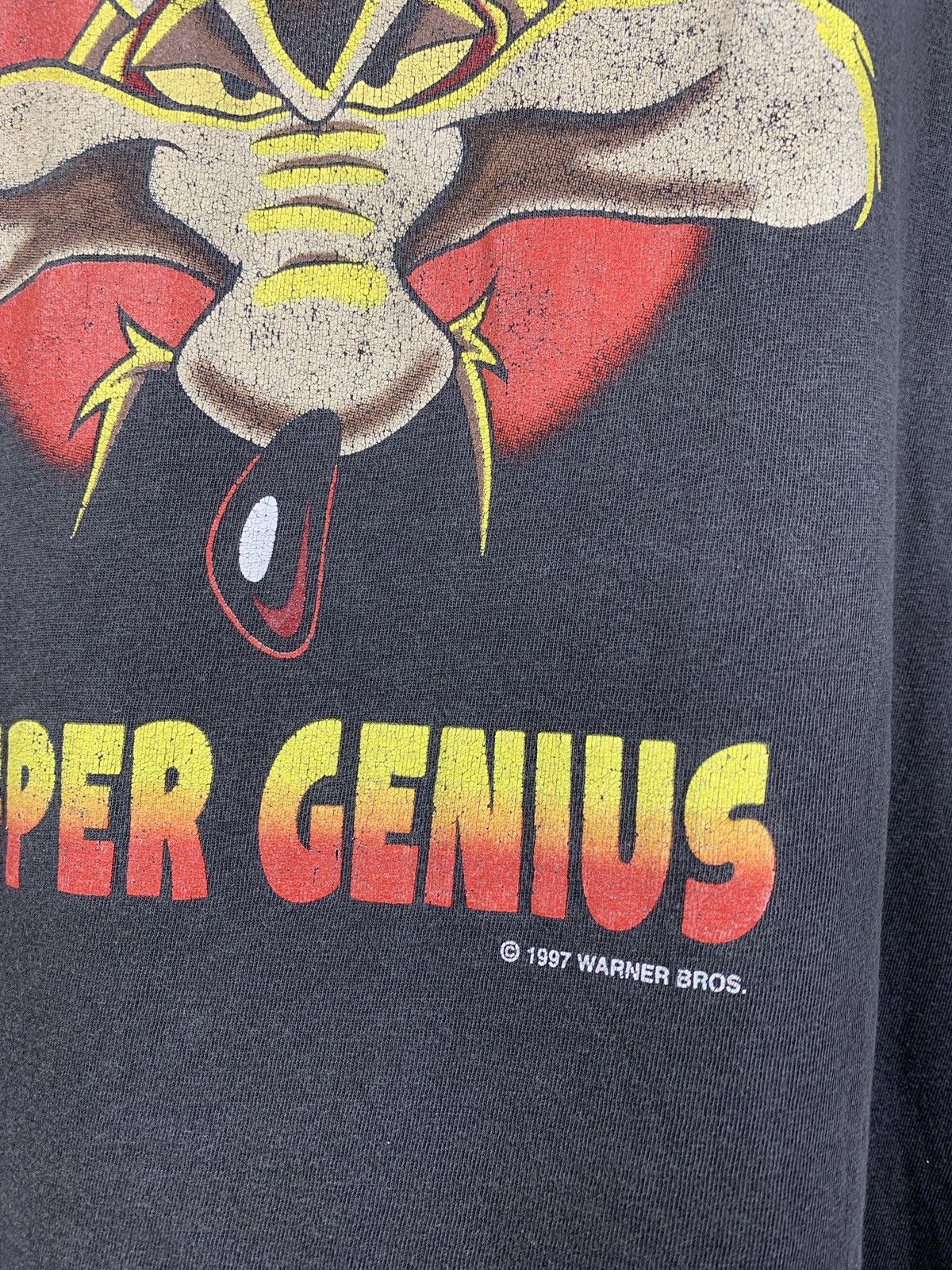 Cartoon Network 1997 Vintage Wile E Coyote Super Genius Warner Bros Faded Size US XL / EU 56 / 4 - 8 Thumbnail