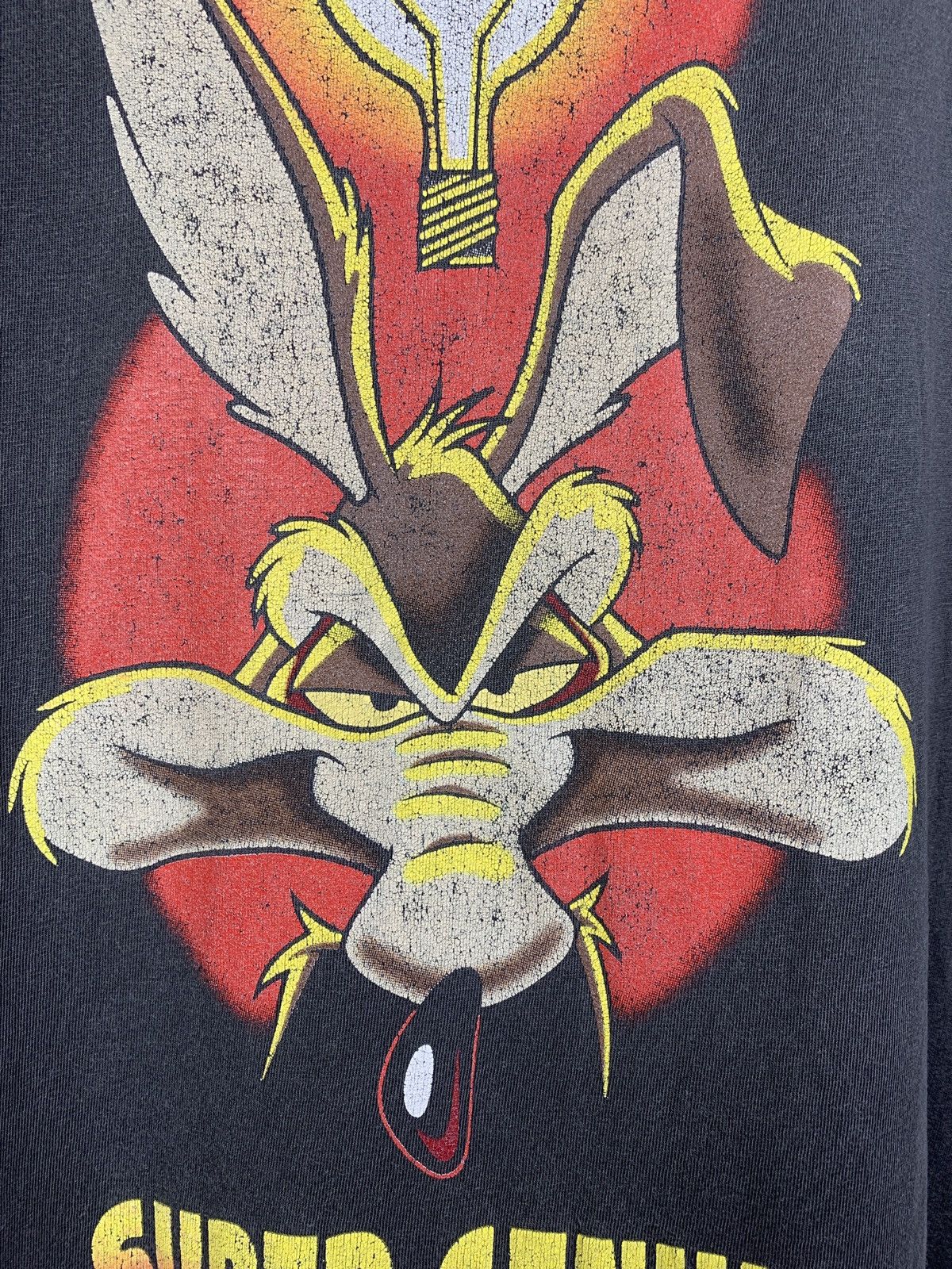 Cartoon Network 1997 Vintage Wile E Coyote Super Genius Warner Bros Faded Size US XL / EU 56 / 4 - 7 Thumbnail