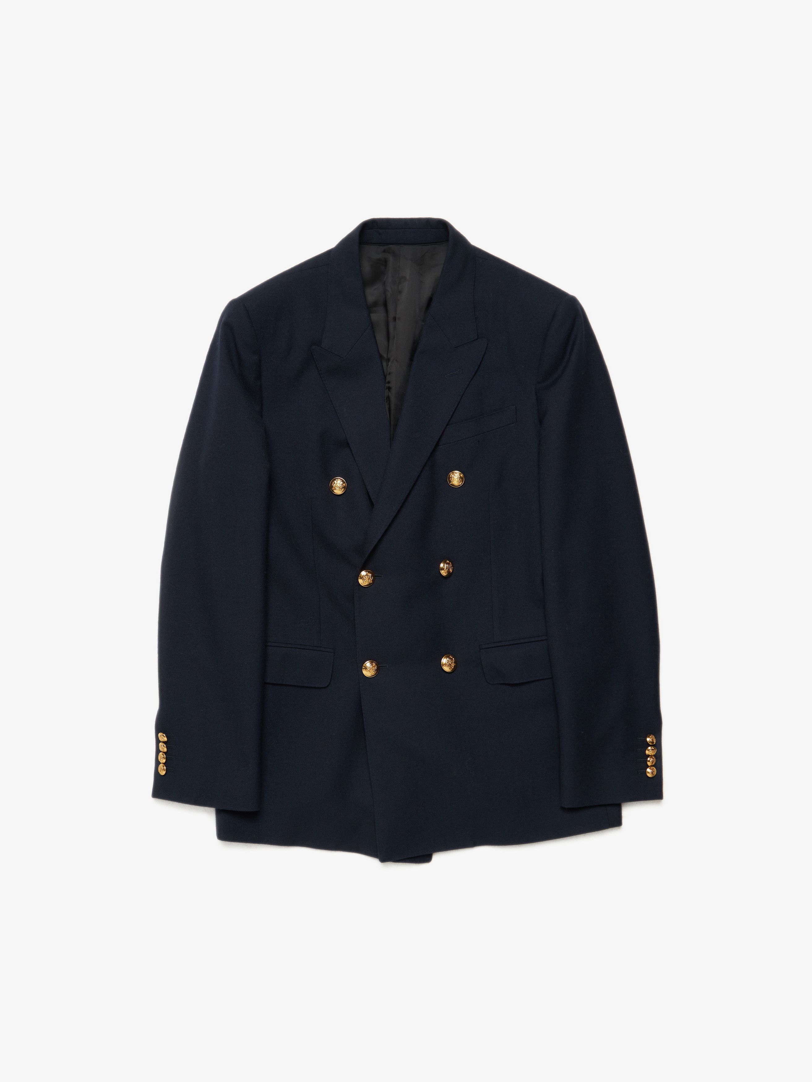 Celine Navy Golden Buttons Blazer Jacket Size US M / EU 48-50 / 2 - 1 Thumbnail