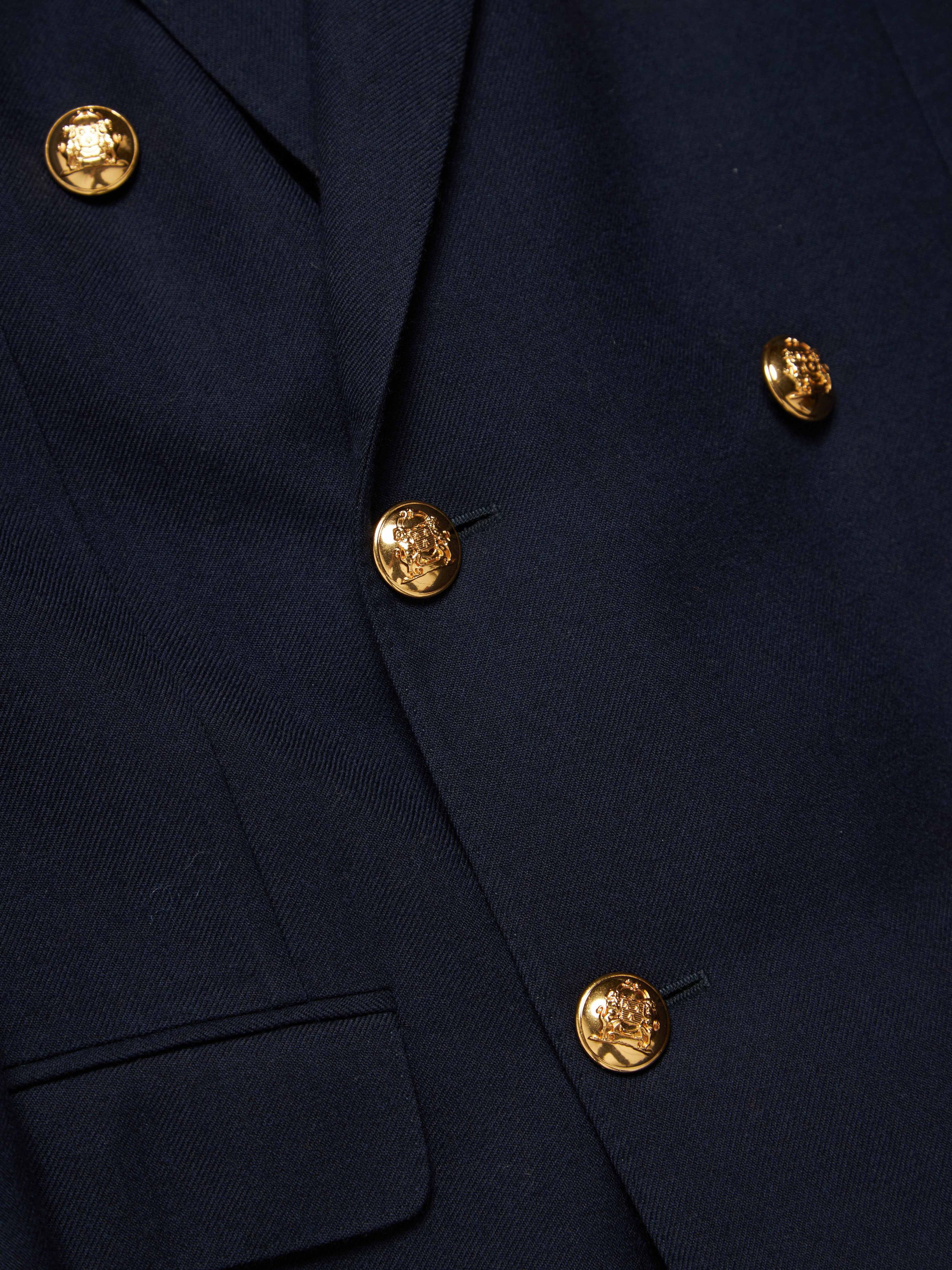 Celine Navy Golden Buttons Blazer Jacket Size US M / EU 48-50 / 2 - 4 Thumbnail