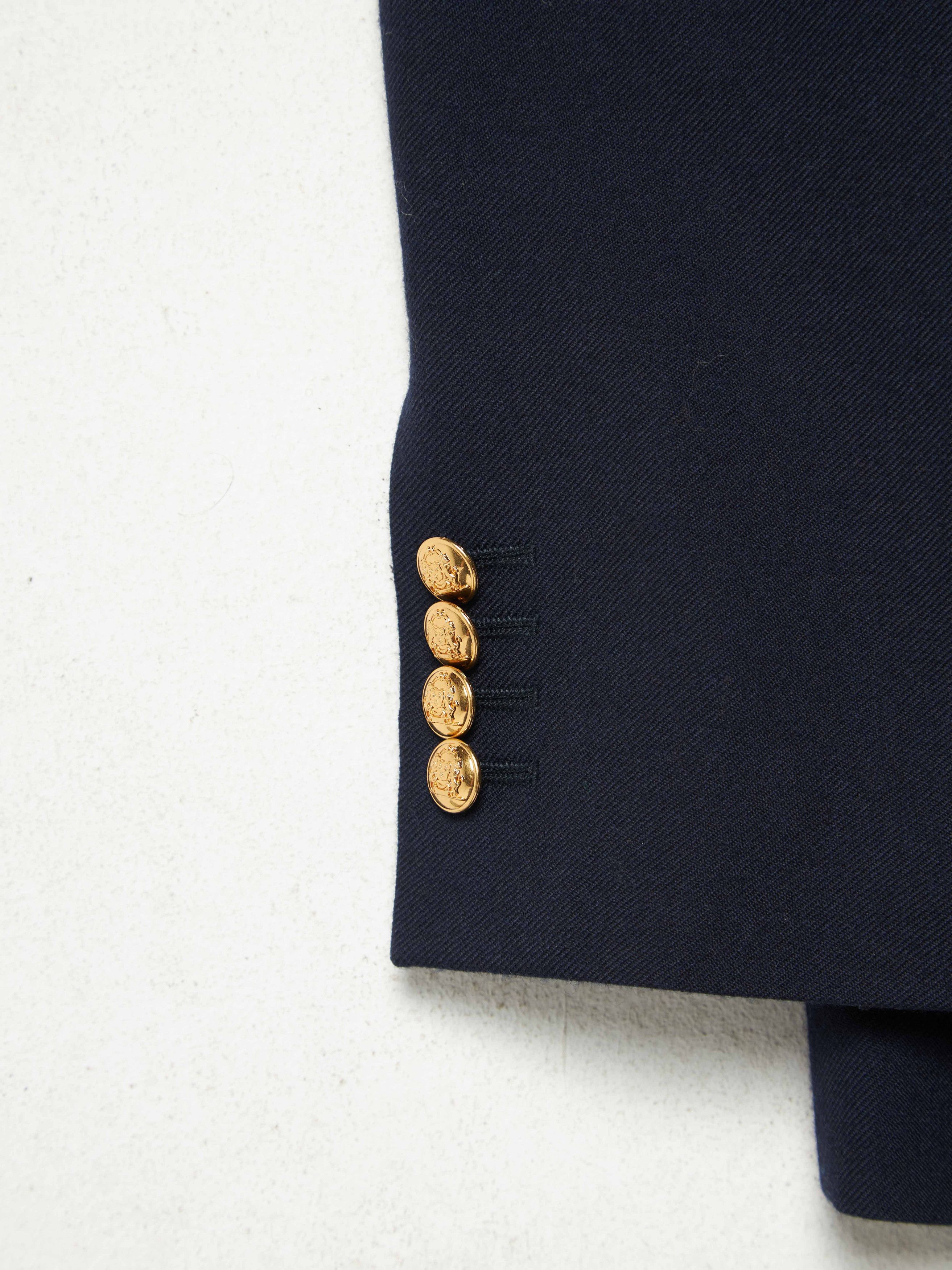 Celine Navy Golden Buttons Blazer Jacket Size US M / EU 48-50 / 2 - 5 Thumbnail