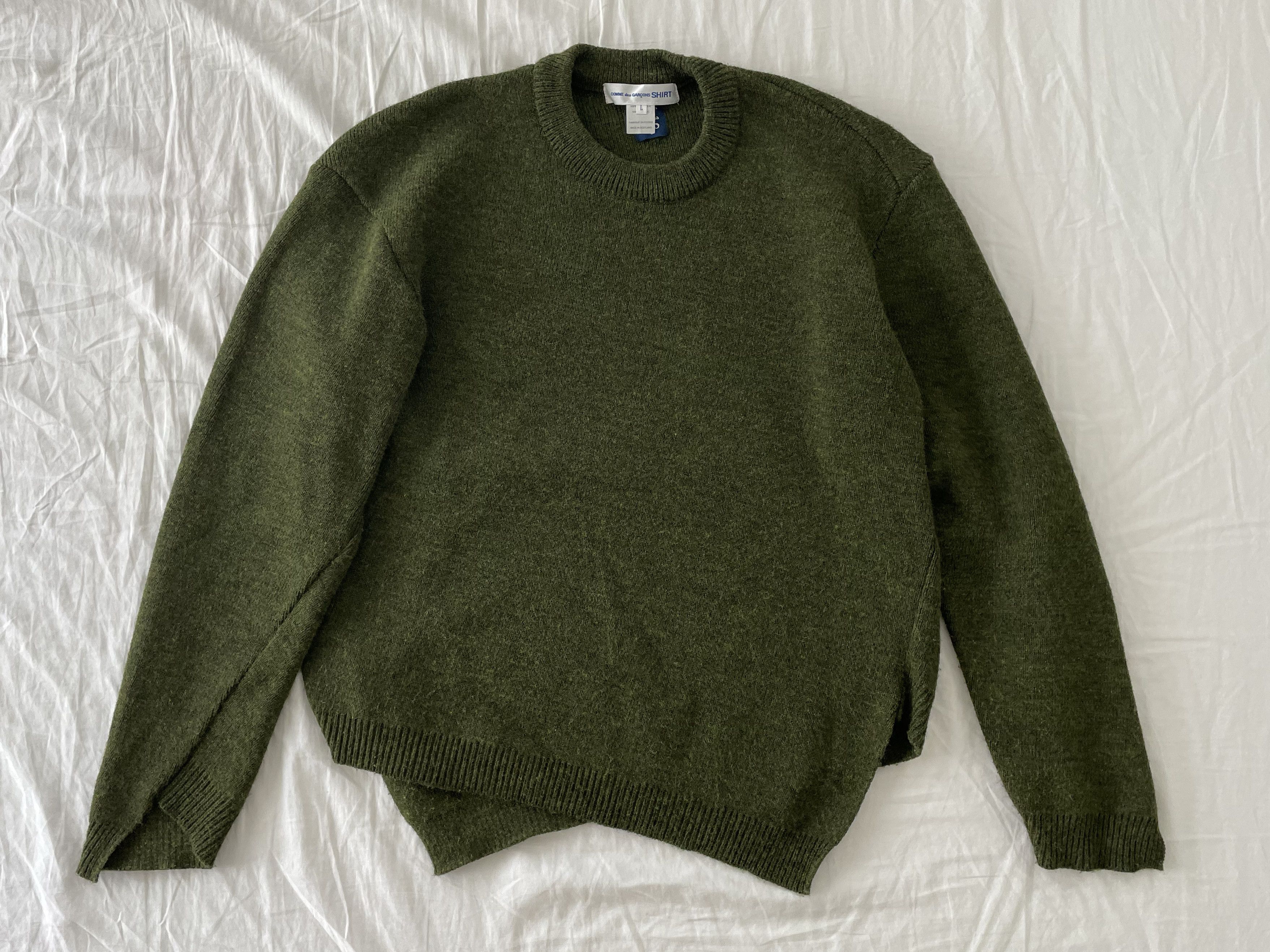 Comme des Garcons Comme des garcons x Lochaven of Scotland Asymmetrical  knit | Grailed