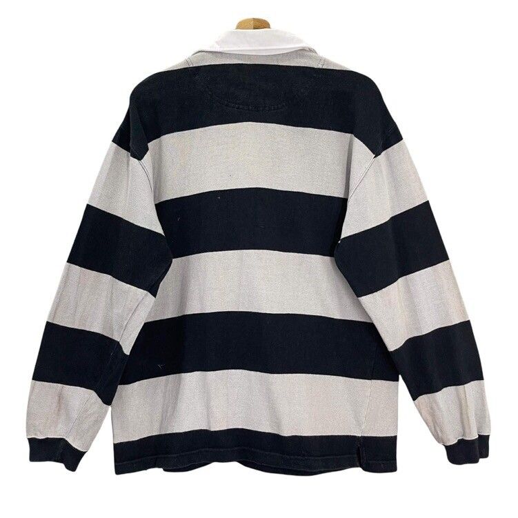 Japanese Brand Polo Rugby Stripe Longsleeve Polo Rugby Shirt Size L Size US L / EU 52-54 / 3 - 6 Preview