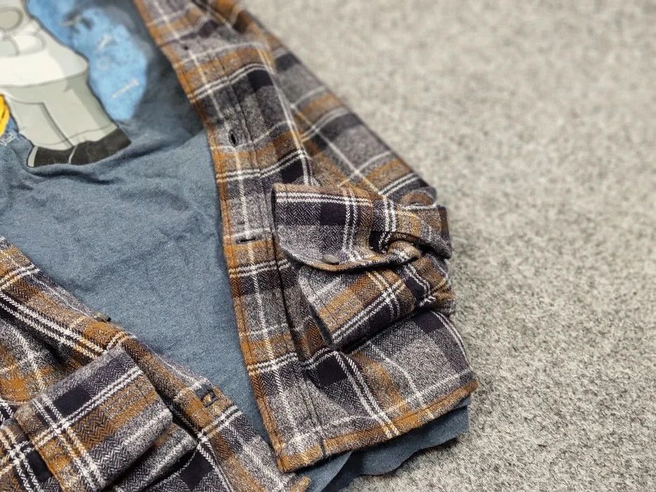 Flannel Vintage Flannel Shirt Checkered brown Travis Scott Style Size US XL / EU 56 / 4 - 8 Thumbnail