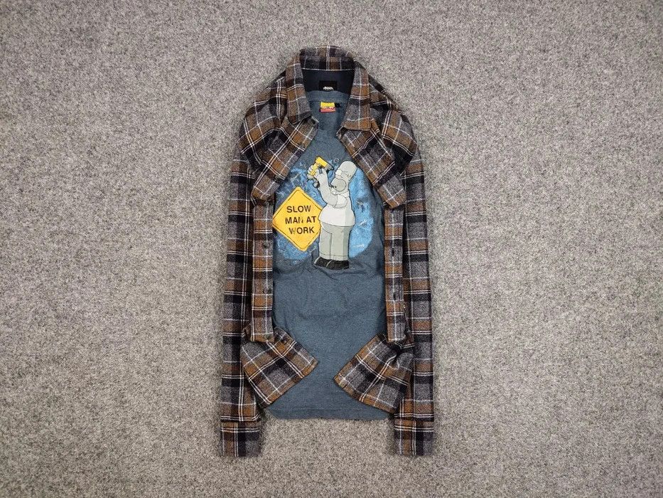 Flannel Vintage Flannel Shirt Checkered brown Travis Scott Style Size US XL / EU 56 / 4 - 1 Thumbnail