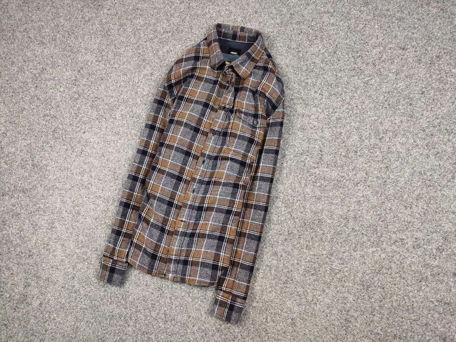 Flannel Vintage Flannel Shirt Checkered brown Travis Scott Style Size US XL / EU 56 / 4 - 5 Thumbnail