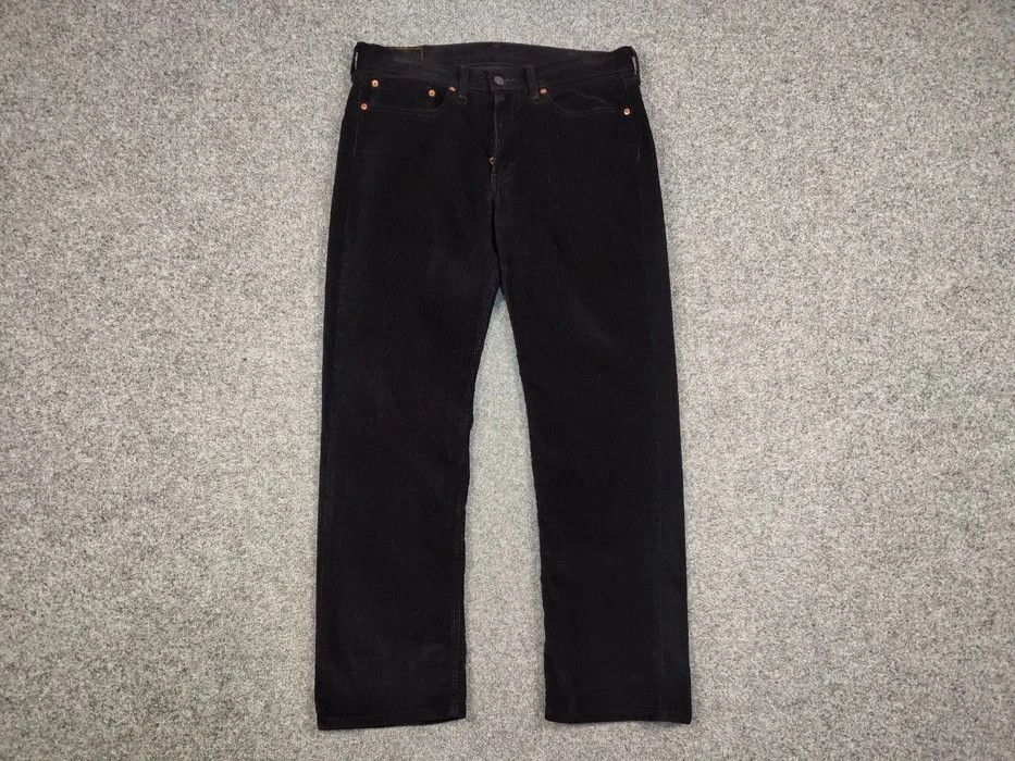 Levi's Vintage Levi’s 514 Black Corduroy Pants Trousers Velvet USA Size US 34 / EU 50 - 6 Thumbnail