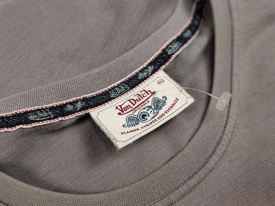 Japanese Brand × Vintage × Von Dutch Vintage 90's Von Dutch T-Shirt Grey Big logo Originals Tee Size US XL / EU 56 / 4 - 8 Thumbnail