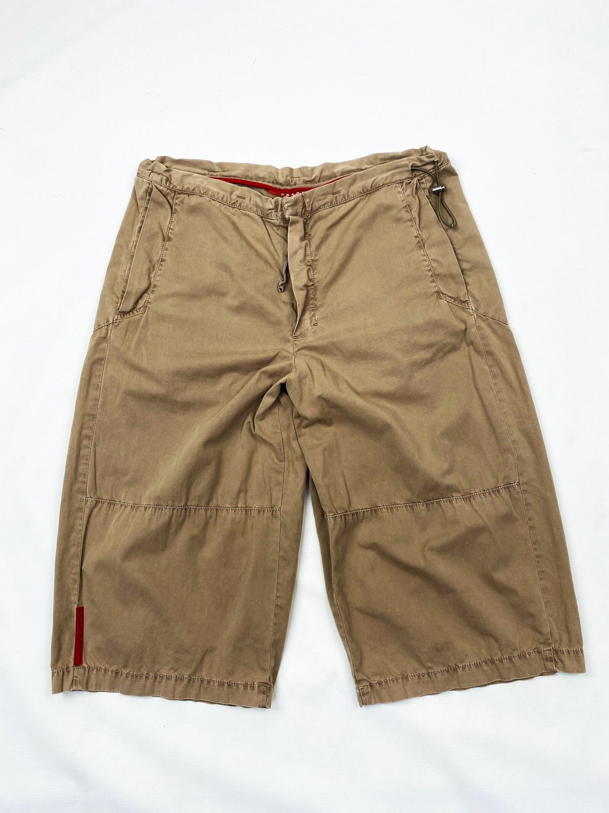 Image of Prada Beige Capri Shorts Red Tag, Men's (Size 34)