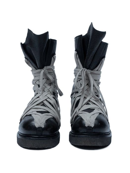 Rick Owens SS2020 Tecuatl Megalace Boots | Grailed